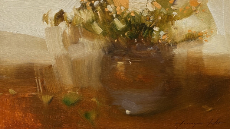 Vase of Flowers, Original oil Painting, Handmade artwork, One of a Kind                